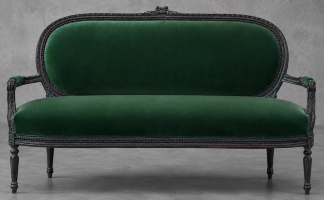 Canapé Médaillon Style Louis XVI - Banquette Médaillon Style Louis XVI