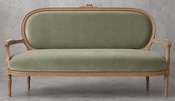 Canapé Médaillon Style Louis XVI - Banquette Médaillon Style Louis XVI