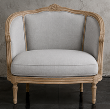 Canapé nid d'ange corbeille baroque style Louis XVI sculpté ciseau à bois - Meubles Dobois