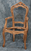 Chaise baroque de style Louis XVI avec accoudoirs Meubles Dobois