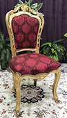 Chaise baroque avec assise soyeuse LES MEUBLES DOBOIS