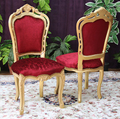 Chaise baroque dossier arrondi LES MEUBLES DOBOIS