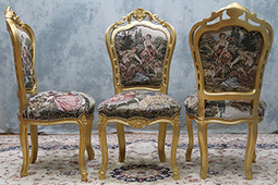 Chaise baroque style ancien dorure artisanale LES MEUBLES DOBOIS