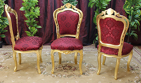 Chaise baroque artisanale style Versailles LES MEUBLES DOBOIS
