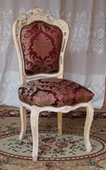 Chaise baroque dossier sculpté finement LES MEUBLES DOBOIS