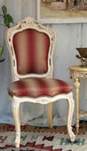 Chaise baroque élégante bois naturel LES MEUBLES DOBOIS
