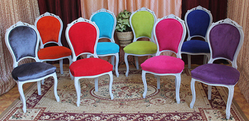 Chaise cabriolet baroque Louis XV patine artisanale Meubles Dobois