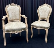 Chaise cabriolet baroque Louis XV élégance classique Meubles Dobois