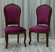 Chaise cabriolet Louis XV sur mesure baroque Meubles Dobois