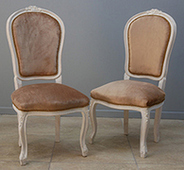 Chaise cabriolet Louis XV bois doré baroque Meubles Dobois