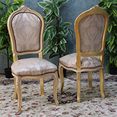 Chaise Louis XV dossier incurvé baroque Meubles Dobois