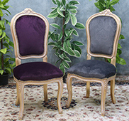 Chaise style Louis XV moulures fines sculptées Meubles Dobois