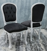 Chaise cabriolet Louis XV dossier médaillon traditionnel Meubles Dobois