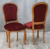 Chaise cabriolet Louis XV style ancien bois massif Meubles Dobois