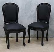 Chaise cabriolet Louis XV traditionnelle assise confortable Meubles Dobois