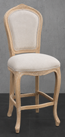 Chaise haute de bar cabriolet Louis XV sur mesure - Les Meubles Dobois