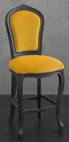 Chaise haute de bar cabriolet Louis XV fabrication artisanale - Les Meubles Dobois