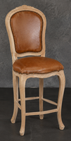 Chaise de bar cabriolet Louis XV finition dorée - Les Meubles Dobois