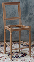 Chaise haute de bar Jacob Louis XVI fabrication artisanale - Les Meubles Dobois