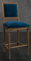 Chaise haute de bar Jacob Louis XVI ornementation palmettes - Les Meubles Dobois