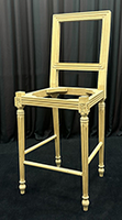 Chaise de bar Jacob Louis XVI finition personnalisée - Les Meubles Dobois