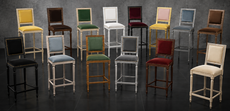 Chaises hautes de Bar JACOB Style Louis XVI