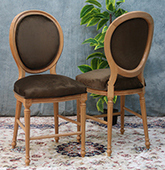 Chaise haute médaillon de bar avec tissu élégant Meubles Dobois
