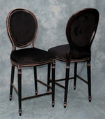 Chaise médaillon de bar assise rembourrée confortable Meubles Dobois