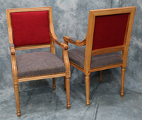 Chaise Jacob avec accoudoirs Louis XVI pour restaurant ou réception - Meubles DOBOIS