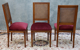 Chaise Jacob bois massif sculpté LES MEUBLES DOBOIS