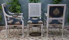 Chaise Jacob Louis XVI sculptée main LES MEUBLES DOBOIS