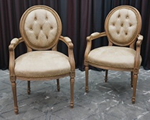 chaise restaurant médaillon style louis xvi argent
