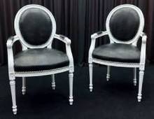 chaise restaurant médaillon louis xvi cérusé français