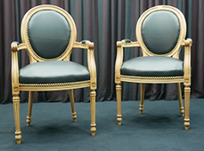chaise restaurant médaillon style louis xvi baroque