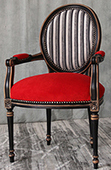 fauteuil de table médaillon louis xvi canné