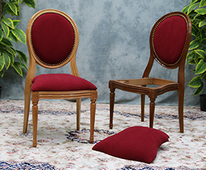 Chaise médaillon empilable avec assise démontable pratique pour collectivités et hôtels – MEUBLES DOBOIS