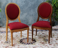 Chaise médaillon empilable en bois clair pour réception et événement professionnel – MEUBLES DOBOIS