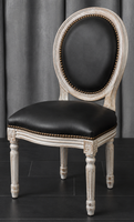 Chaise médaillon enfant Louis XVI laque satinée blanche - Meubles Dobois