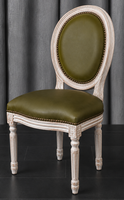 Chaise médaillon enfant Louis XVI laquée rose - Meubles Dobois