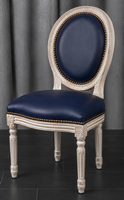 Chaise médaillon enfant Louis XVI en tissu fleuri - Meubles Dobois