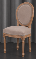 Chaise médaillon enfant Louis XVI cérusée - Meubles Dobois