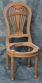 Chaise montgolfière de style Louis XVI sur mesure en bois massif - Meubles DOBOIS