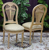 Chaise montgolfière sur mesure style Louis XVI, élégance classique - Meubles DOBOIS