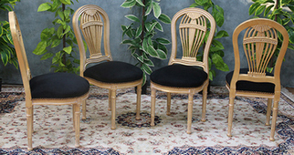 Chaise montgolfière sur mesure, style Louis XVI classique - Meubles DOBOIS