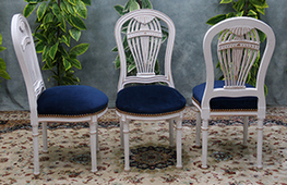 Chaise montgolfière de style Louis XVI sur mesure, finition personnalisée - Meubles DOBOIS