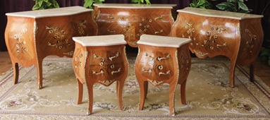 Commode Louis XV baroque laquée noire avec détails dorés, fabrication artisanale – MEUBLES DOBOIS