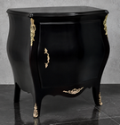 Commode baroque blanche et dorée de style Louis XV plateau marbre