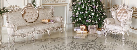 Fauteuil baroque Versailles sculpté et tapissé à la main Meubles Dobois