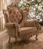 Fauteuil Versailles baroque avec assise confortable Meubles Dobois