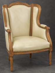 Bergère Louis XVI de fabrication artisanale sur mesure - LES MEUBLES DOBOIS